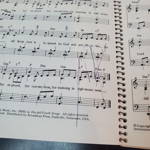 Disciple Youth Songs Scripture Songs and Choruses Spiral Bound Mark Blankenship - Picture 6 of 12